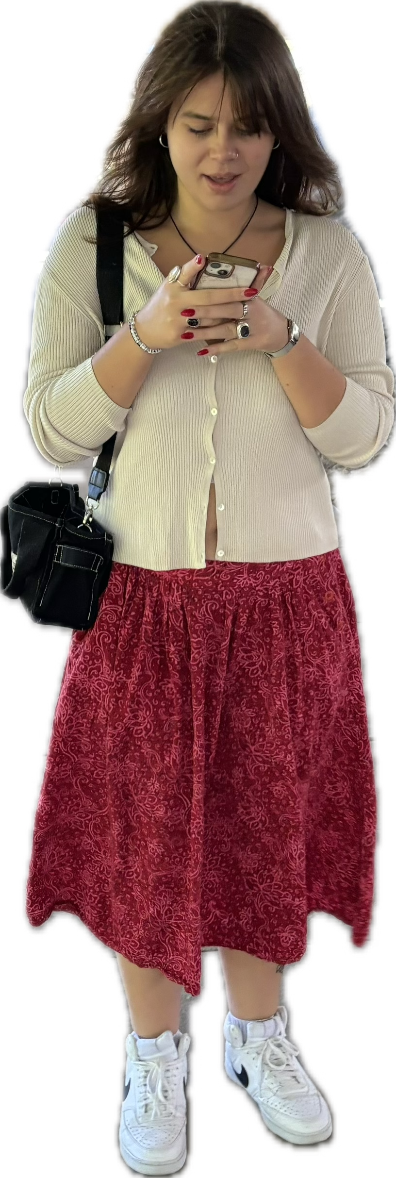 Olivia in a skirt